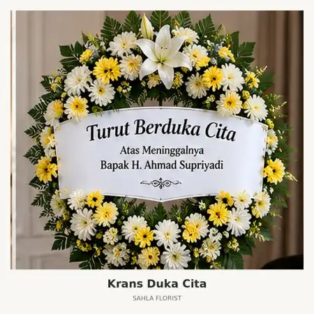 Krans Bunga Duka Sidoarjo